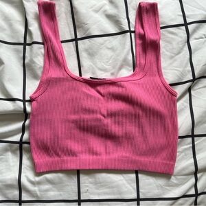 Pink Zara crop top